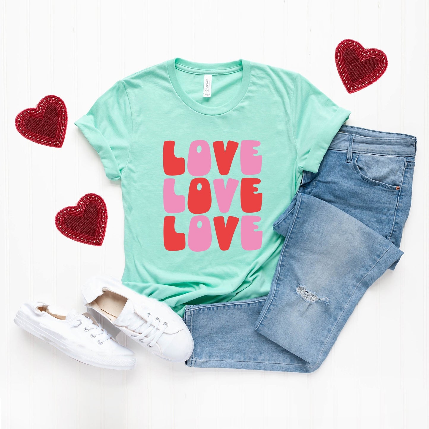 Love Stacked Bold | Short Sleeve Graphic Tee