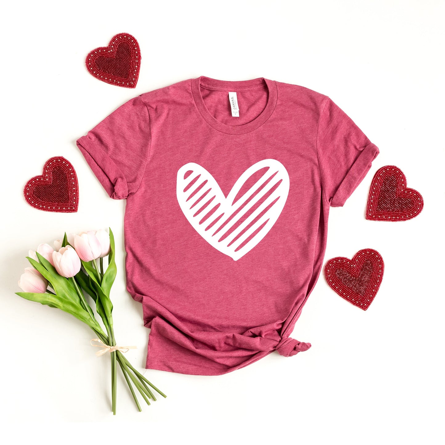 Heart Scribble | Short Sleeve Graphic Tee