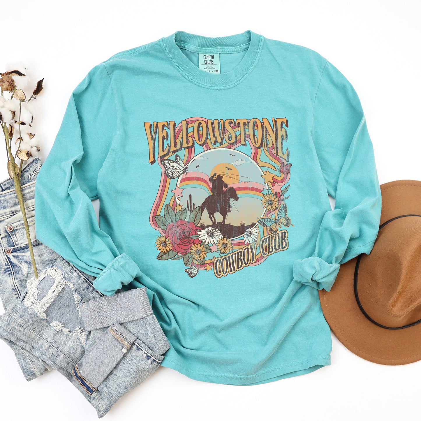 Yellowstone Cowboy Club | Garment Dyed Long Sleeve