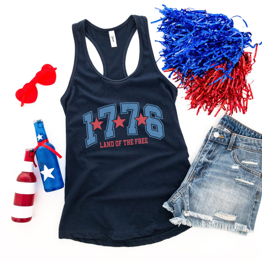 Land Of The Free 1776 | Racerback Tank