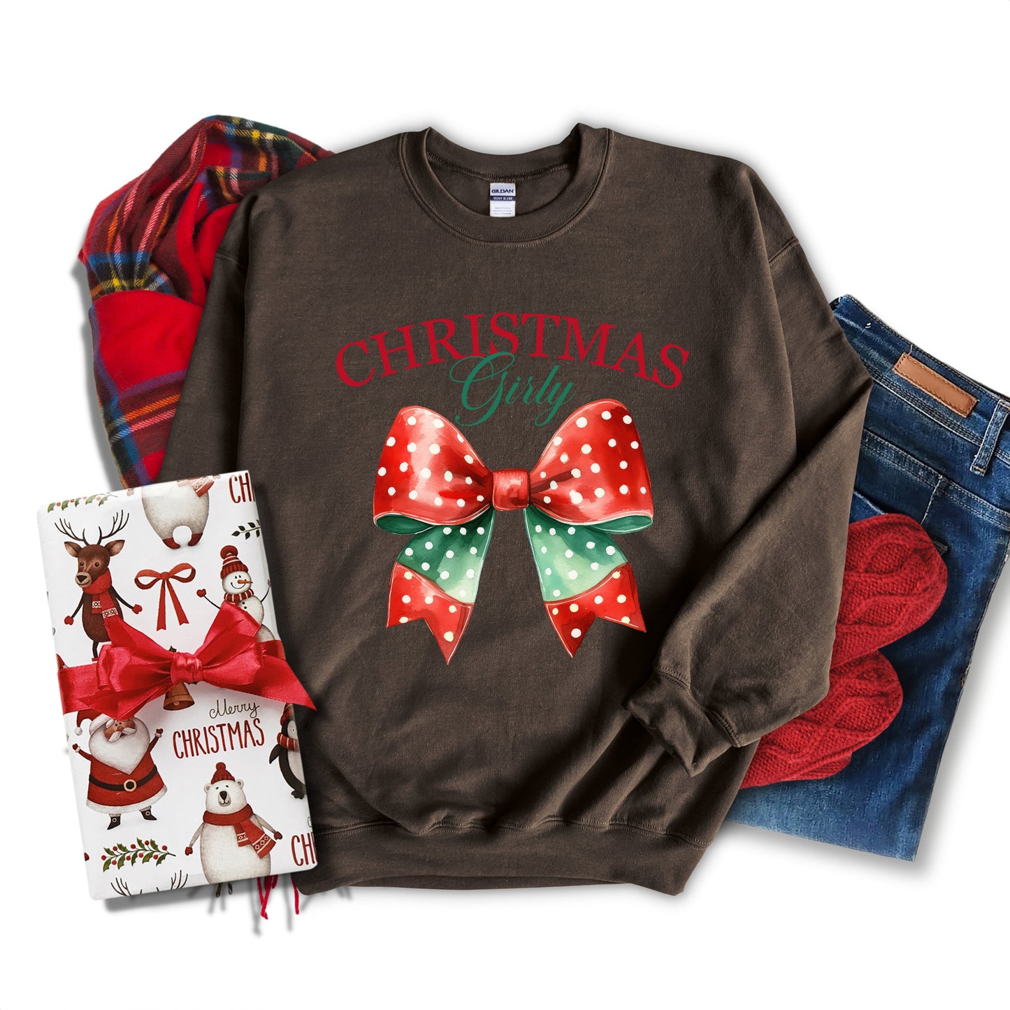 Coquette Christmas Girly | Sweatshirt