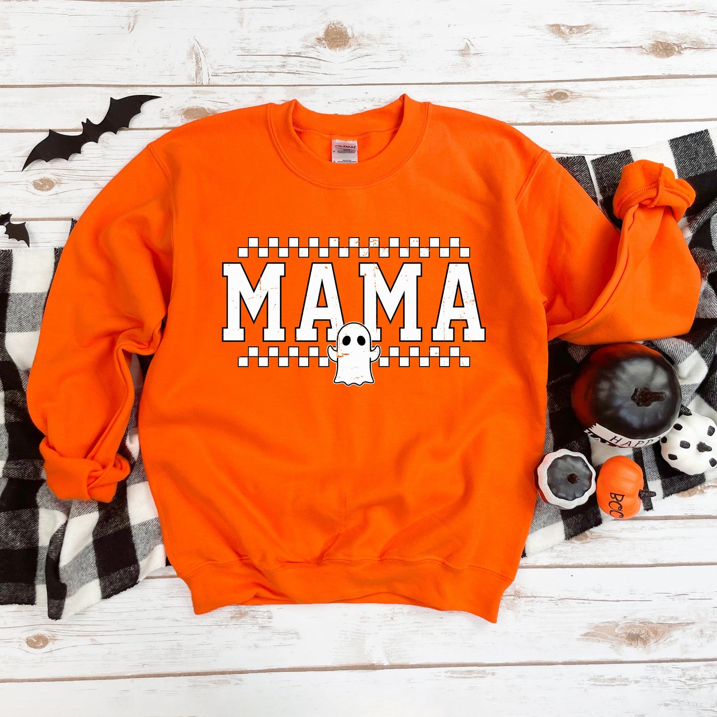 Mama Ghost Checkered | Sweatshirt