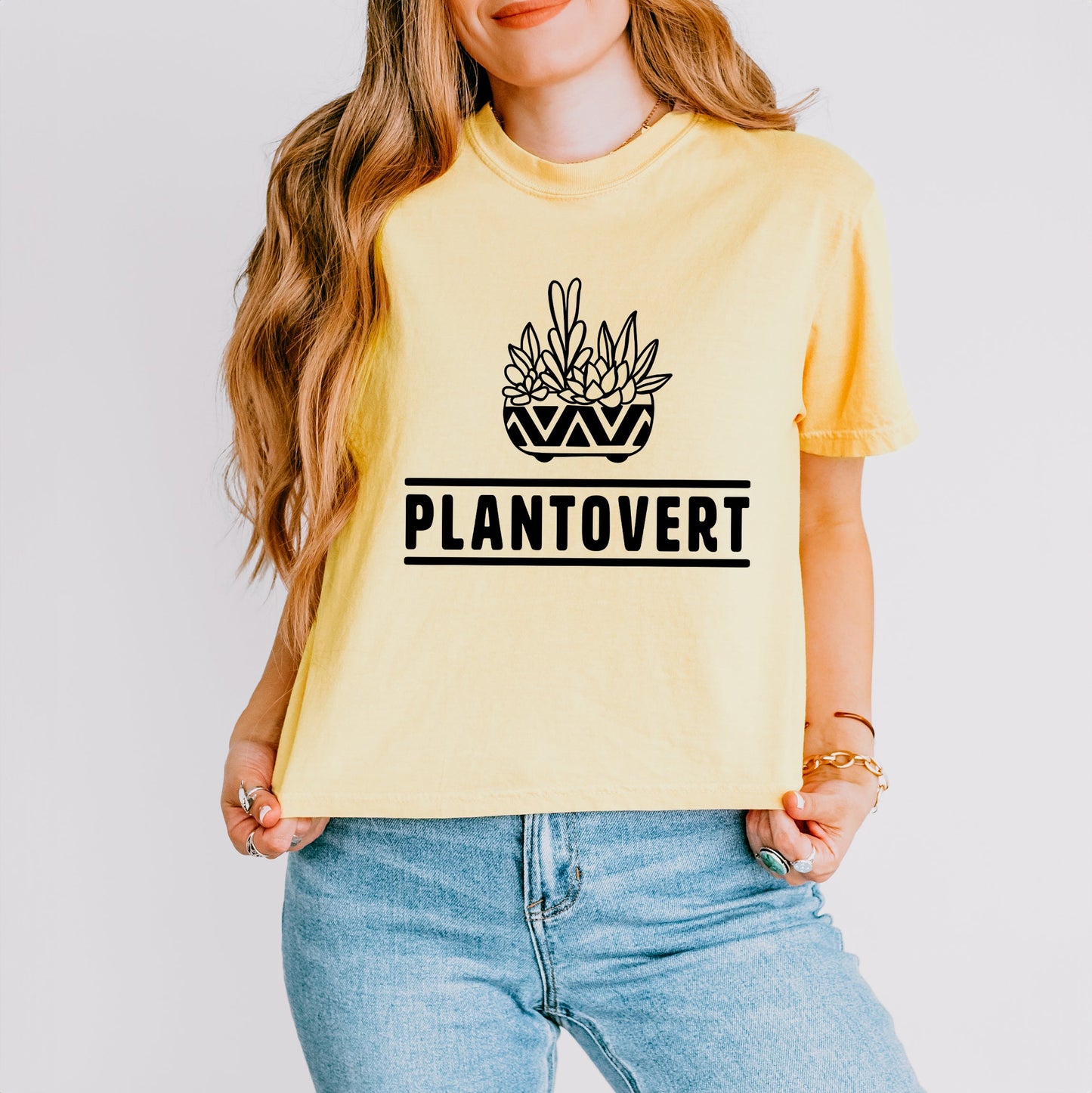 Plantovert | Relaxed Fit Cropped Tee