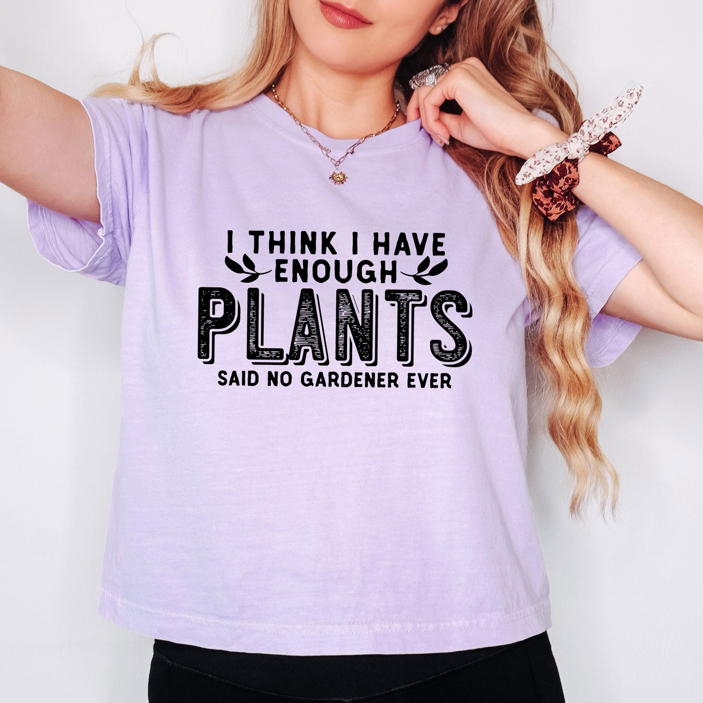 I Have Enough Plants Bold | Relaxed Fit Cropped Tee