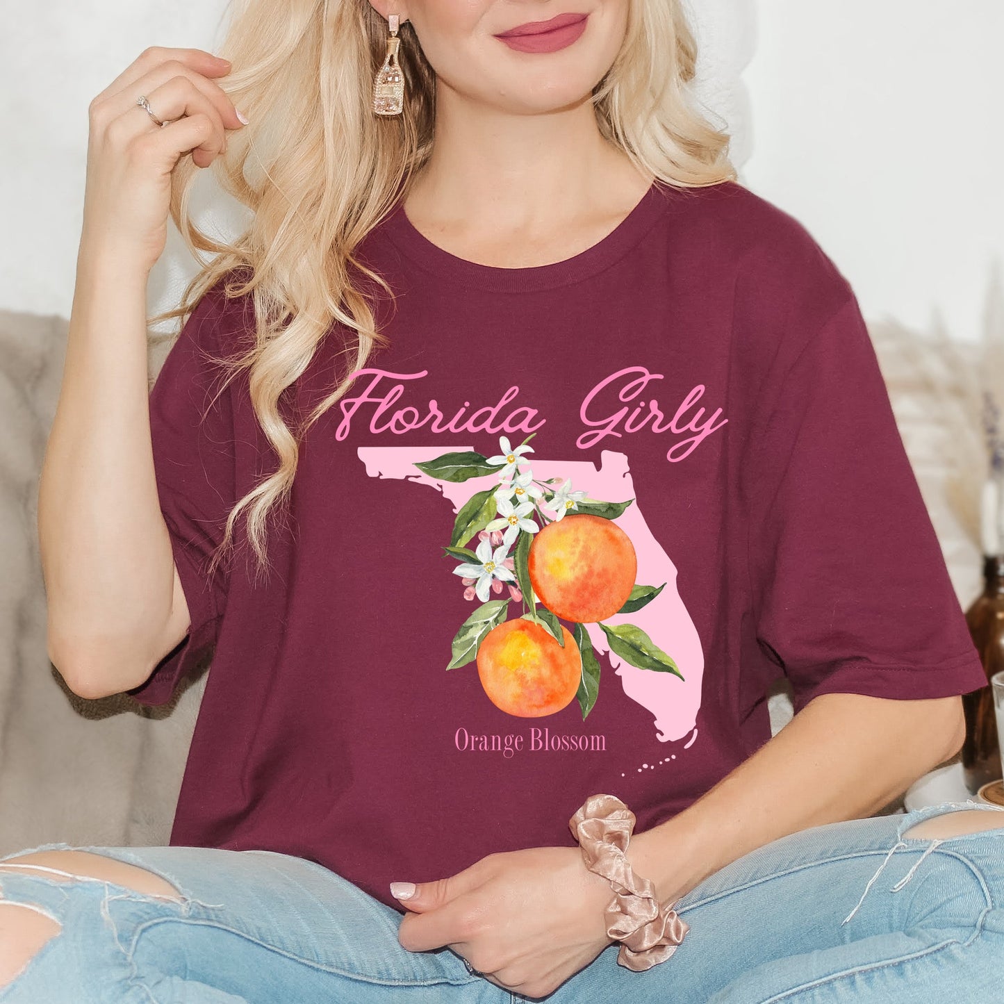 Florida Girly Flower | Short Sleeve Graphic Tee