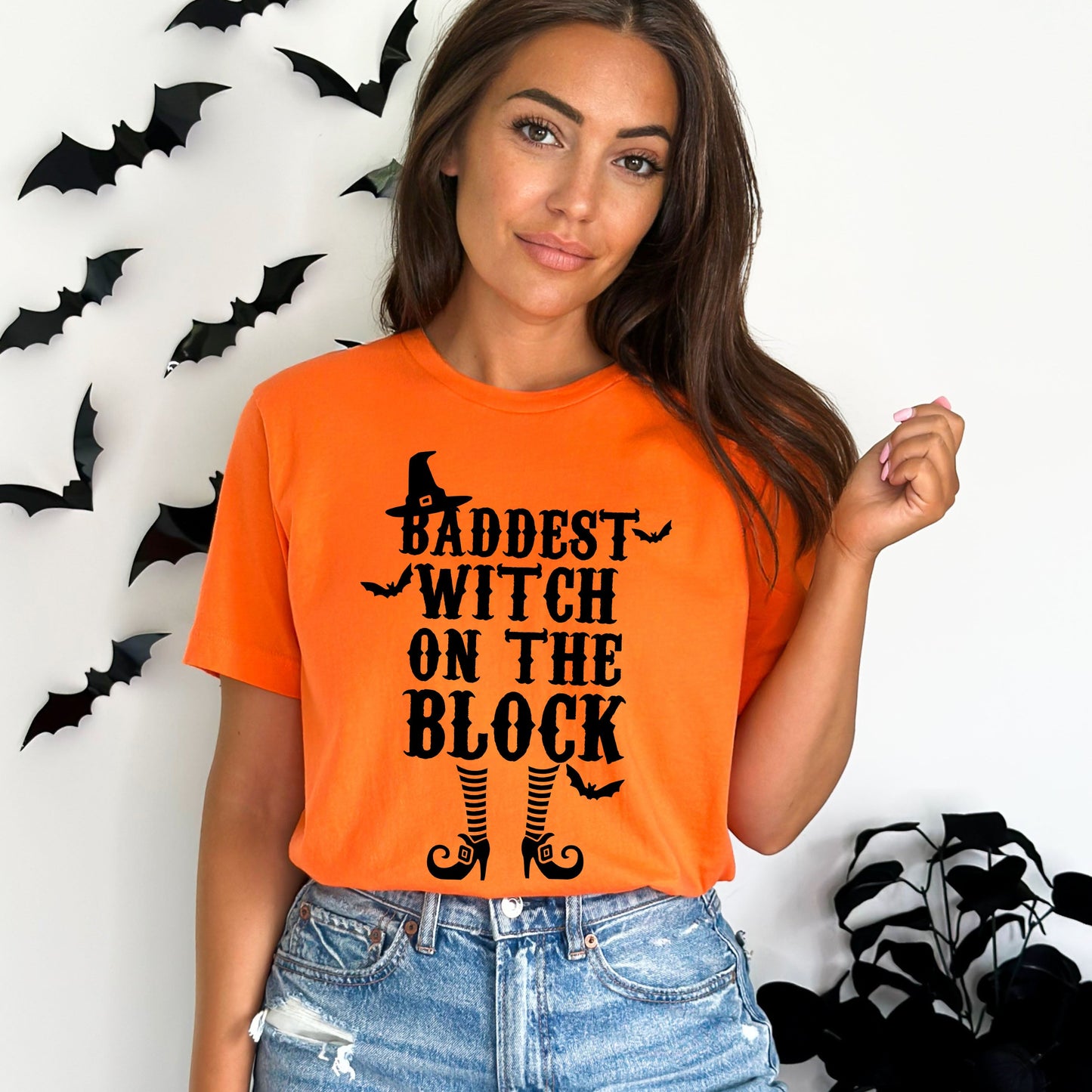 Baddest Witch On The Block | Short Sleeve Crew Neck