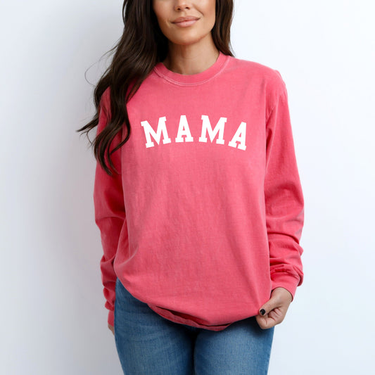 Mama Bold | Garment Dyed Long Sleeve