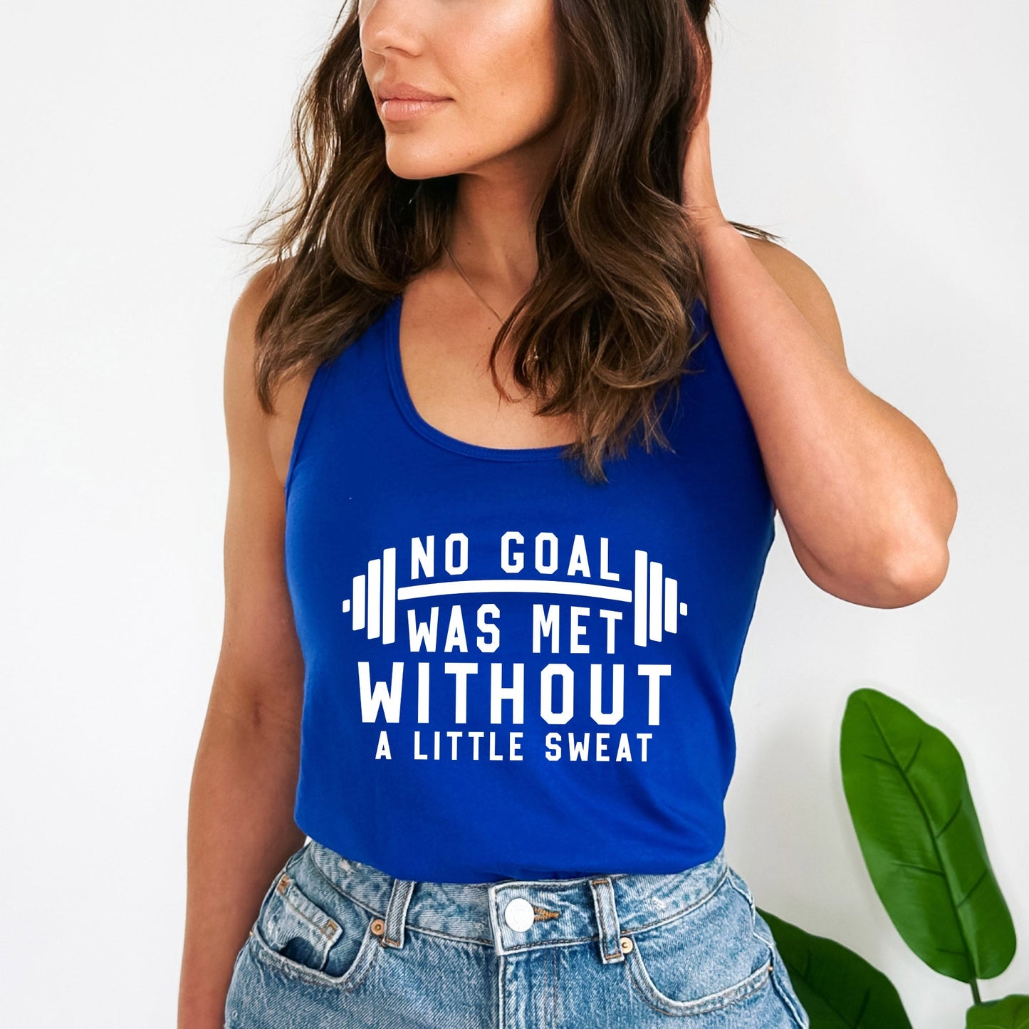 Goal Met Sweat | Racerback Tank