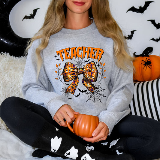 Coquette Halloween Teacher | Sweatshirt