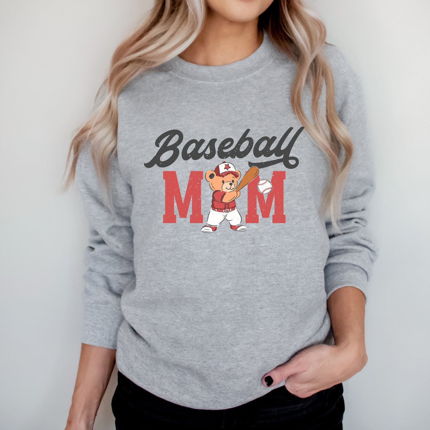 Baseball Mom Teddy Bear | Sweatshirt