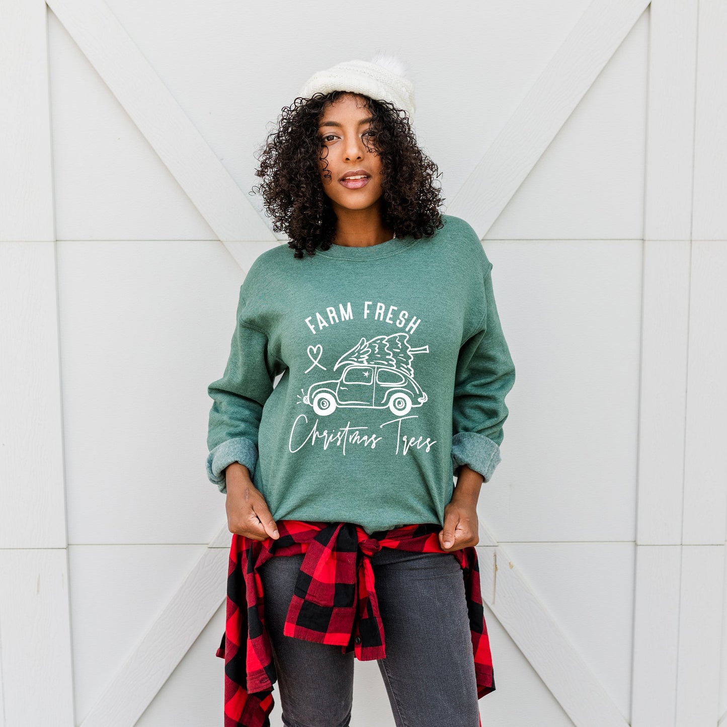 Farm Fresh Christmas Trees Car | Sweatshirt