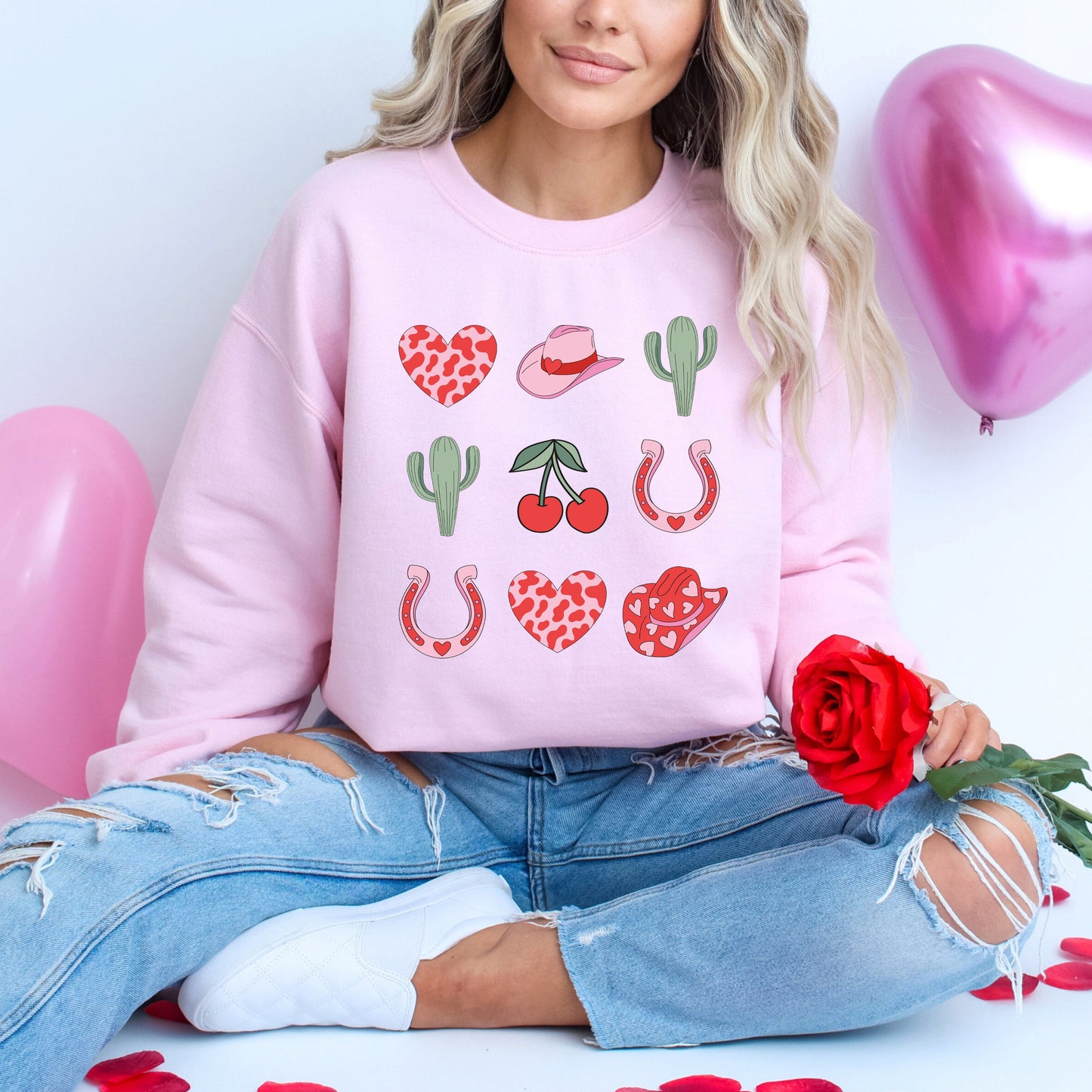 Cowgirl Valentine Chart | Sweatshirt