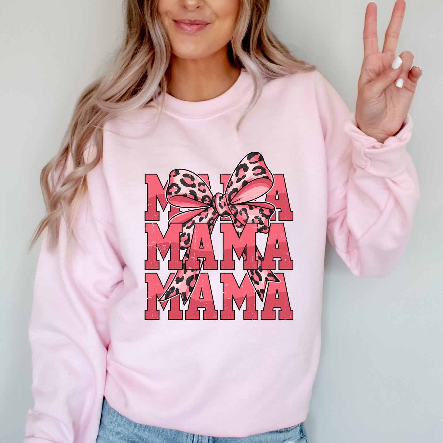 Coquette Mama Leopard  | Sweatshirt