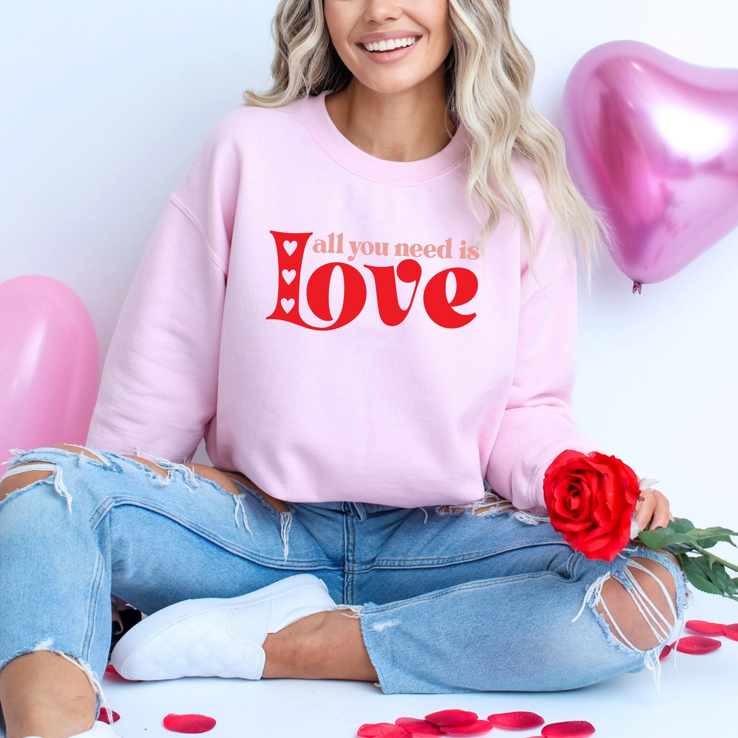 All You Need Is Love Hearts | Sweatshirt