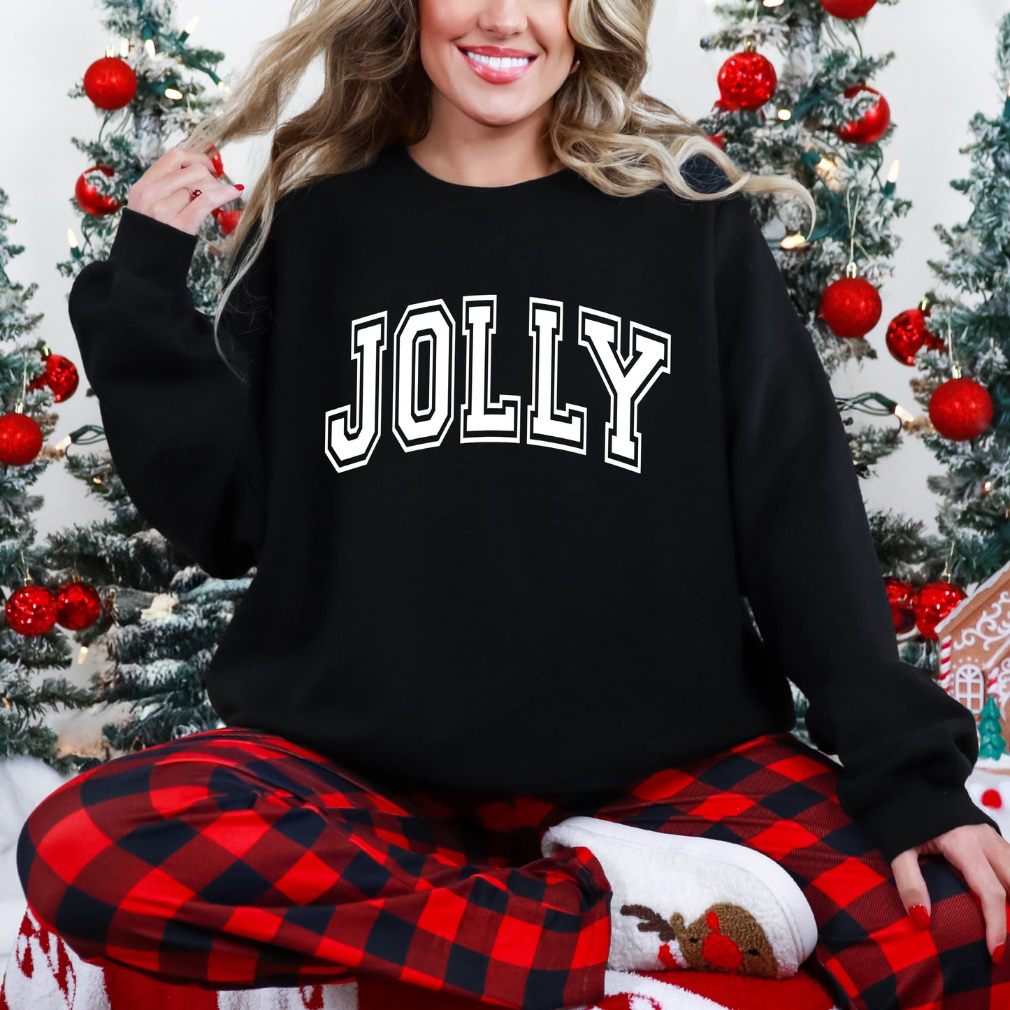 Jolly Varsity Thick Outline | Sweatshirt