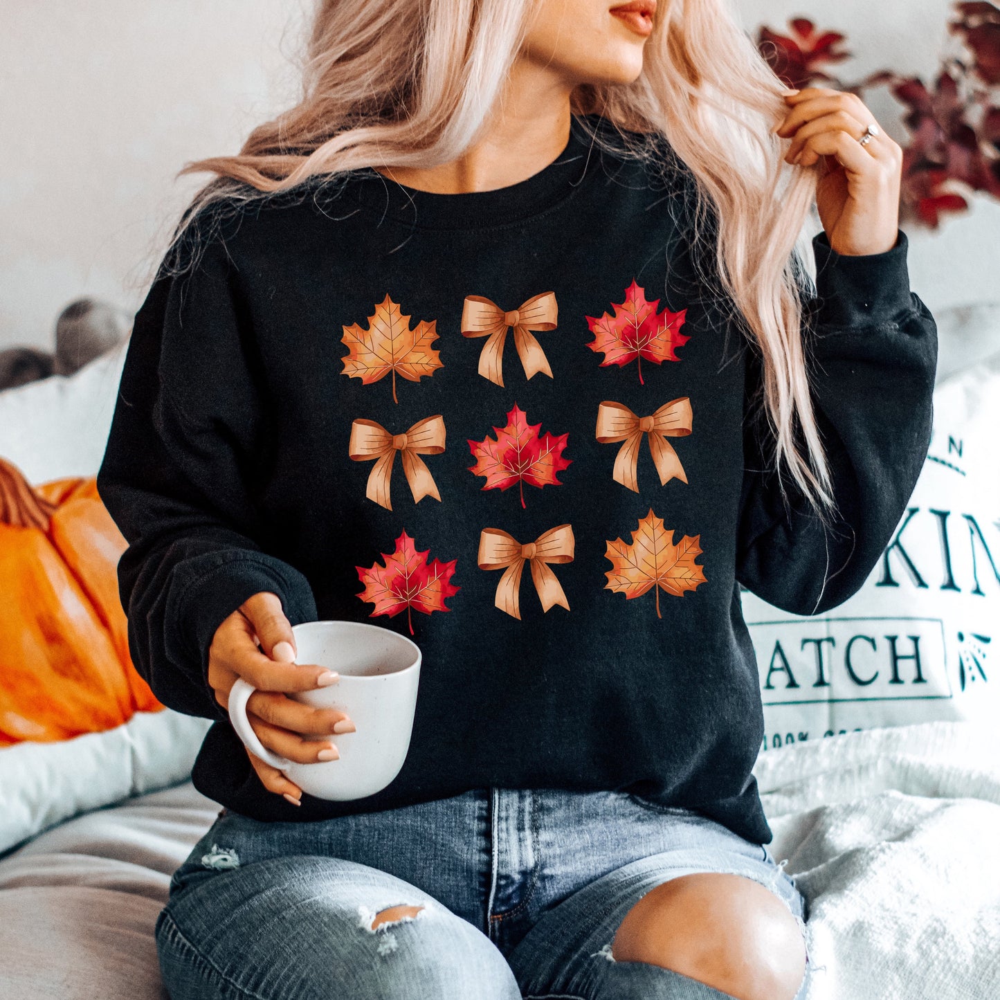 Coquette Fall Leaf Chart | Sweatshirt