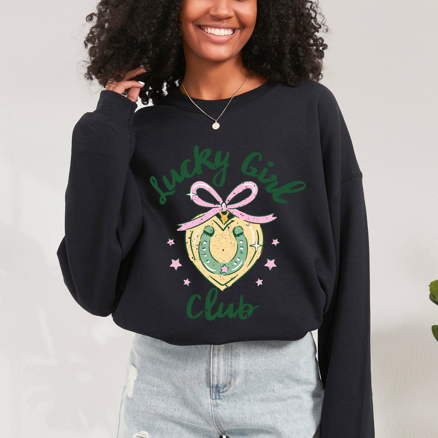 Coquette Lucky Girl Club | Sweatshirt