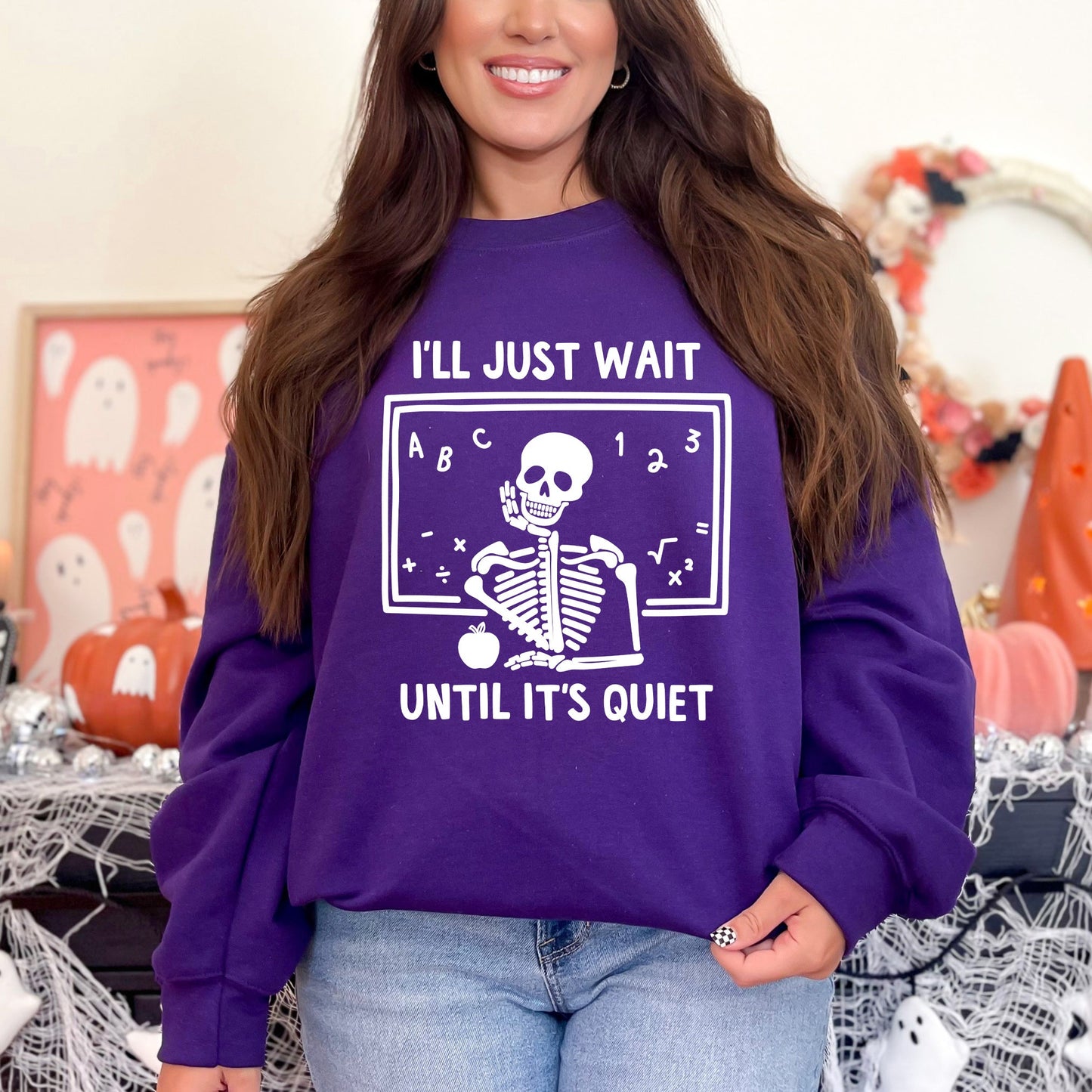 Wait Until It's Quiet Apple | Sweatshirt