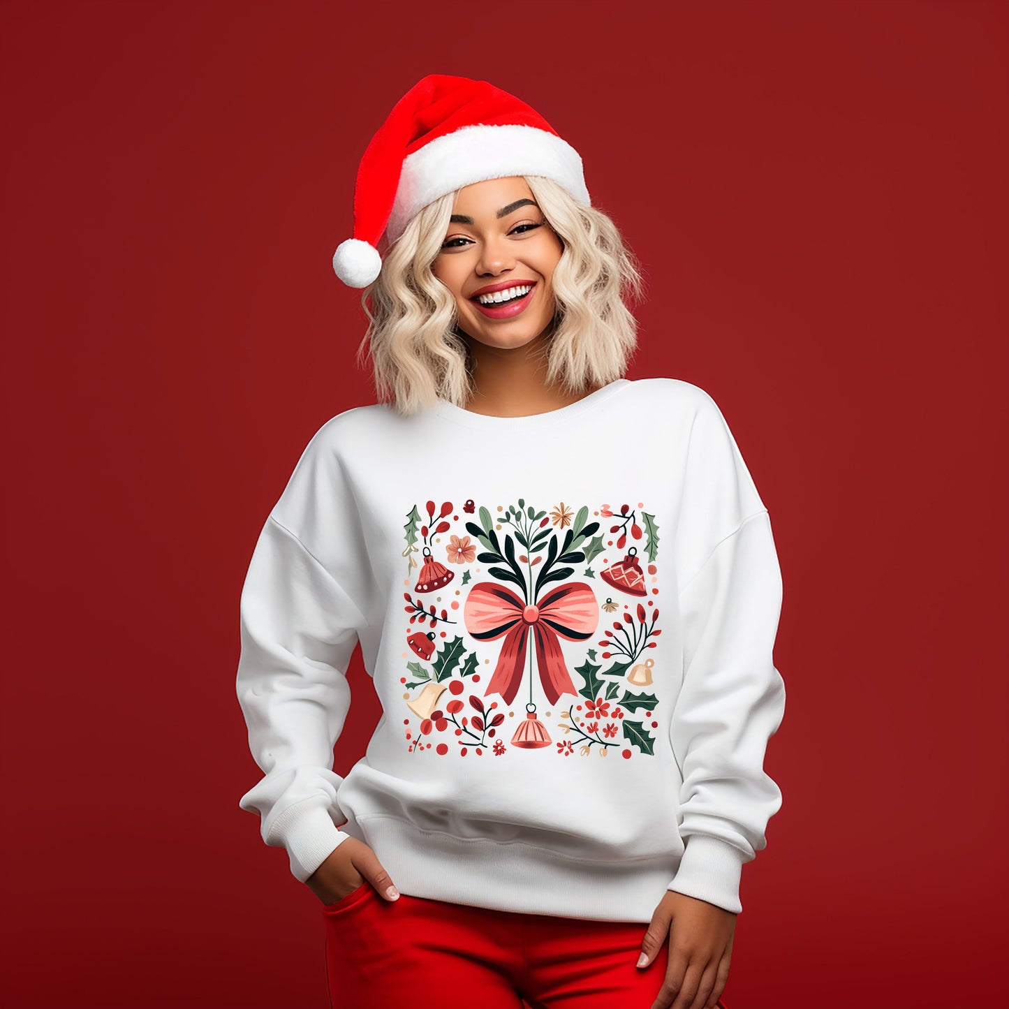 Coquette Holly Collage | Sweatshirt