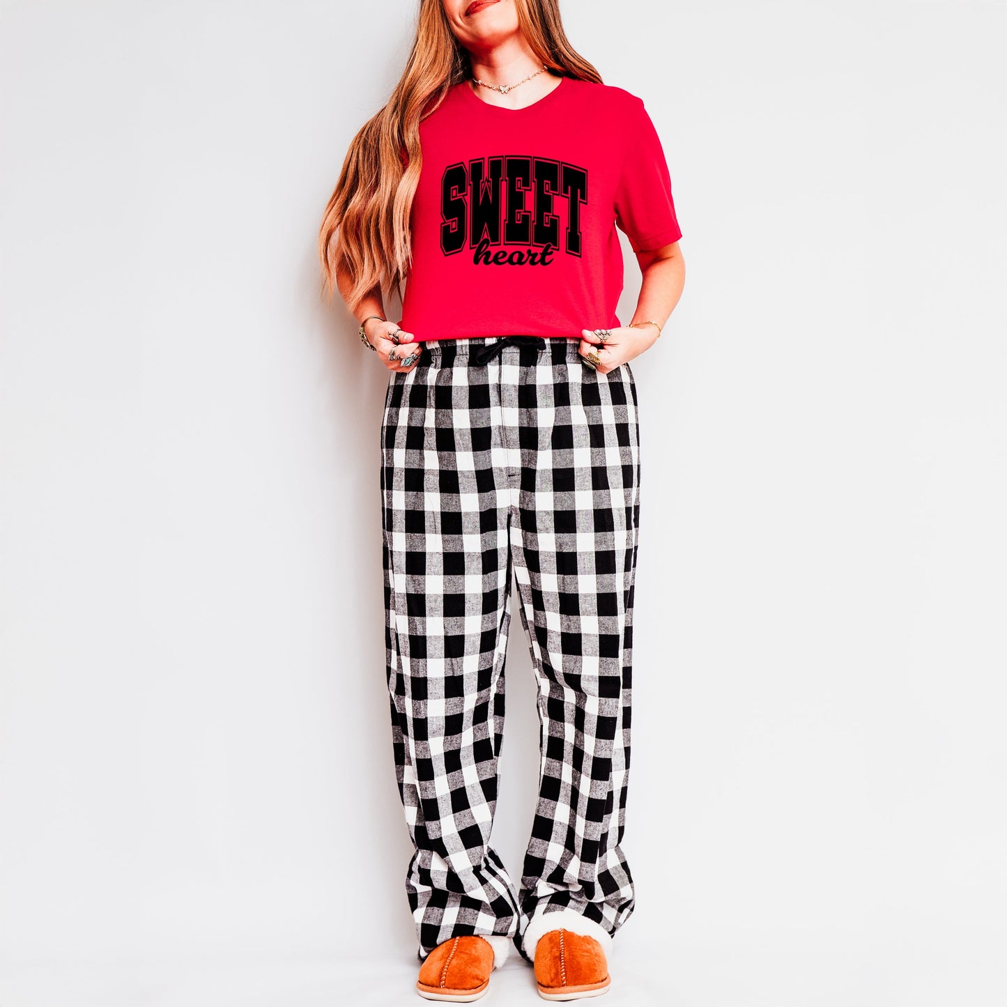 Sweetheart Varsity | Plaid Pajama Set