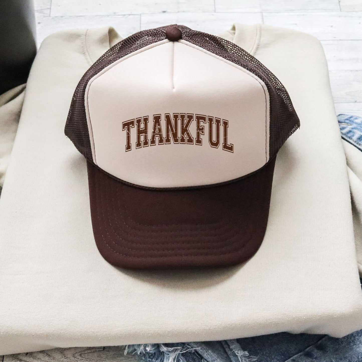 Thankful Varsity | Foam Trucker Hat