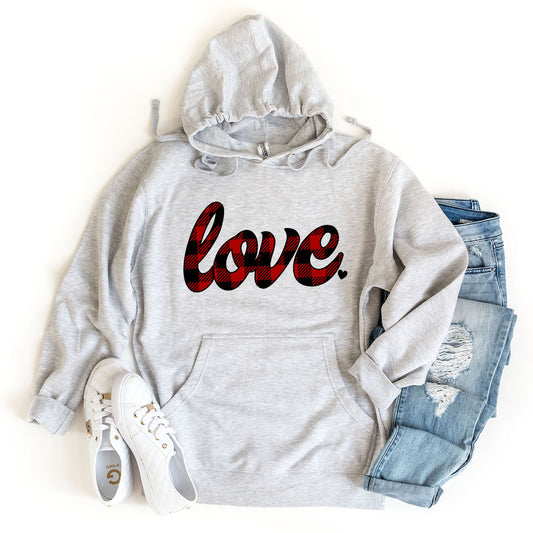 Buffalo Plaid Love | Hoodie