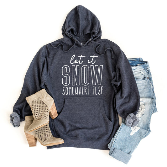 Let It Snow Somewhere Block | Hoodie