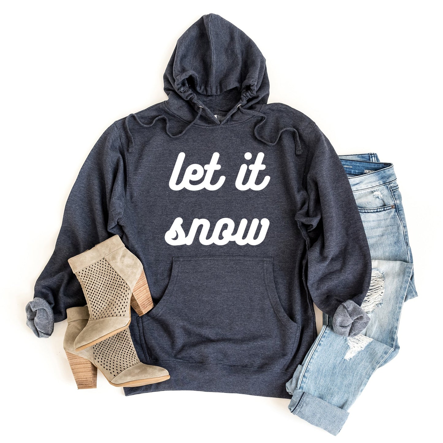 Let It Snow Bold Cursive | Hoodie