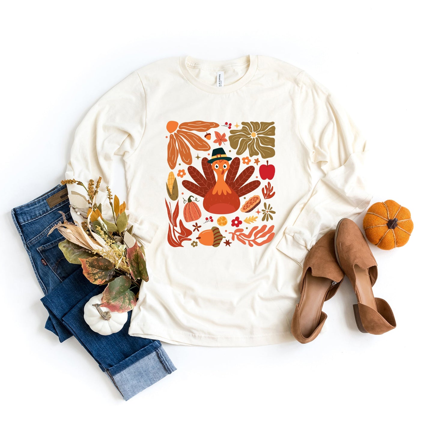 Turkey Boho | Long Sleeve Crew Neck