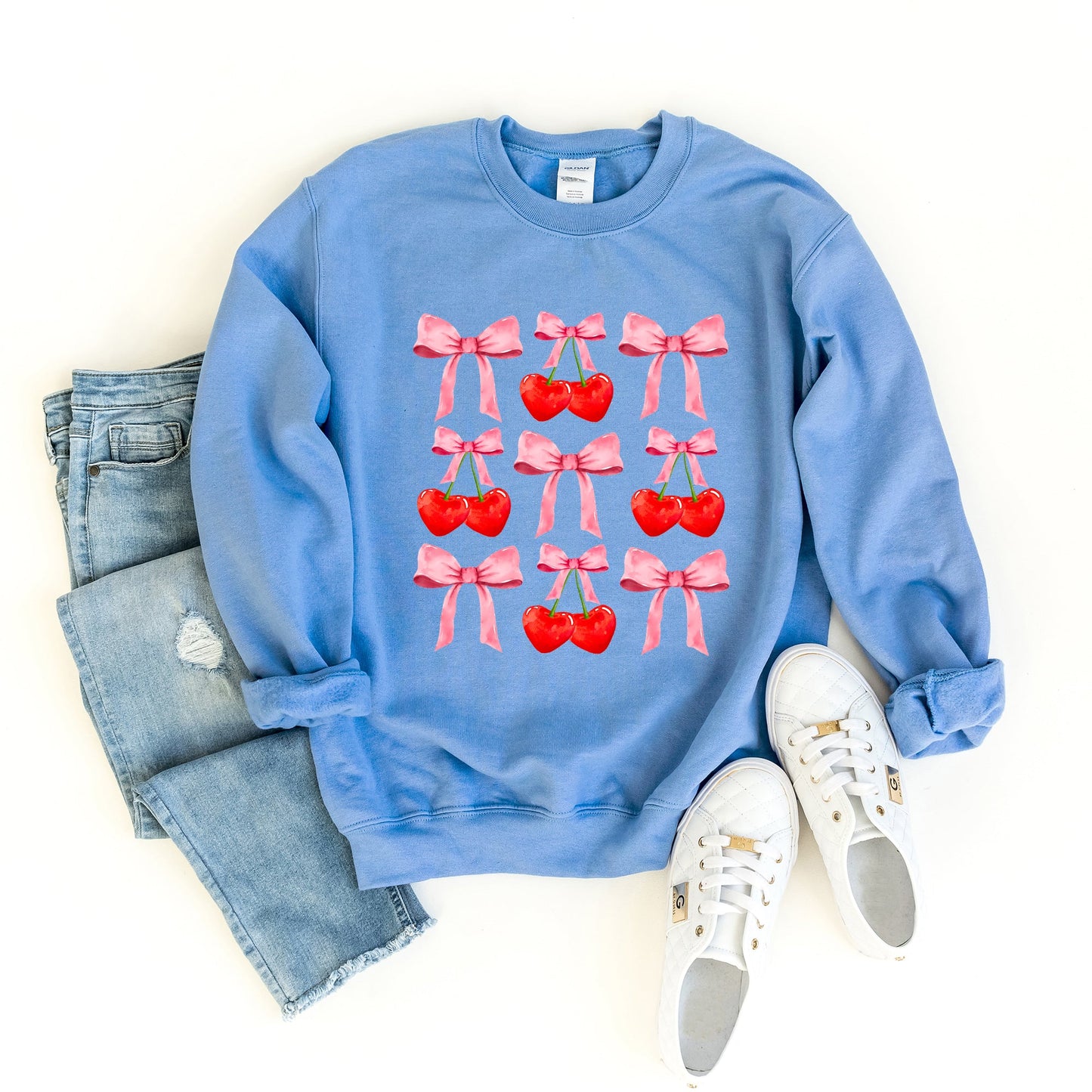 Cherry Coquette Bow Chart | Sweatshirt