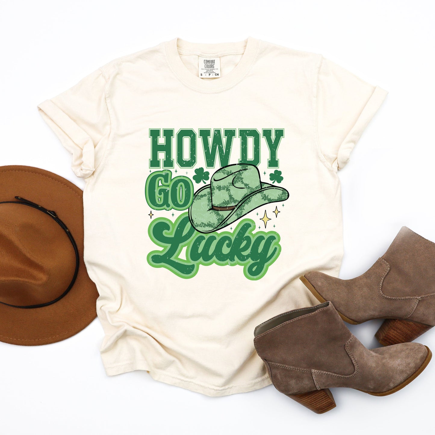 Howdy Go Lucky Cowboy Hat | Garment Dyed Tee