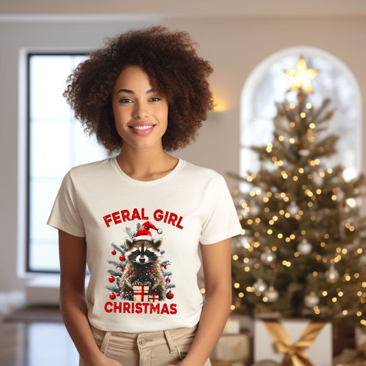 Feral Girl Christmas | Short Sleeve Crew Neck