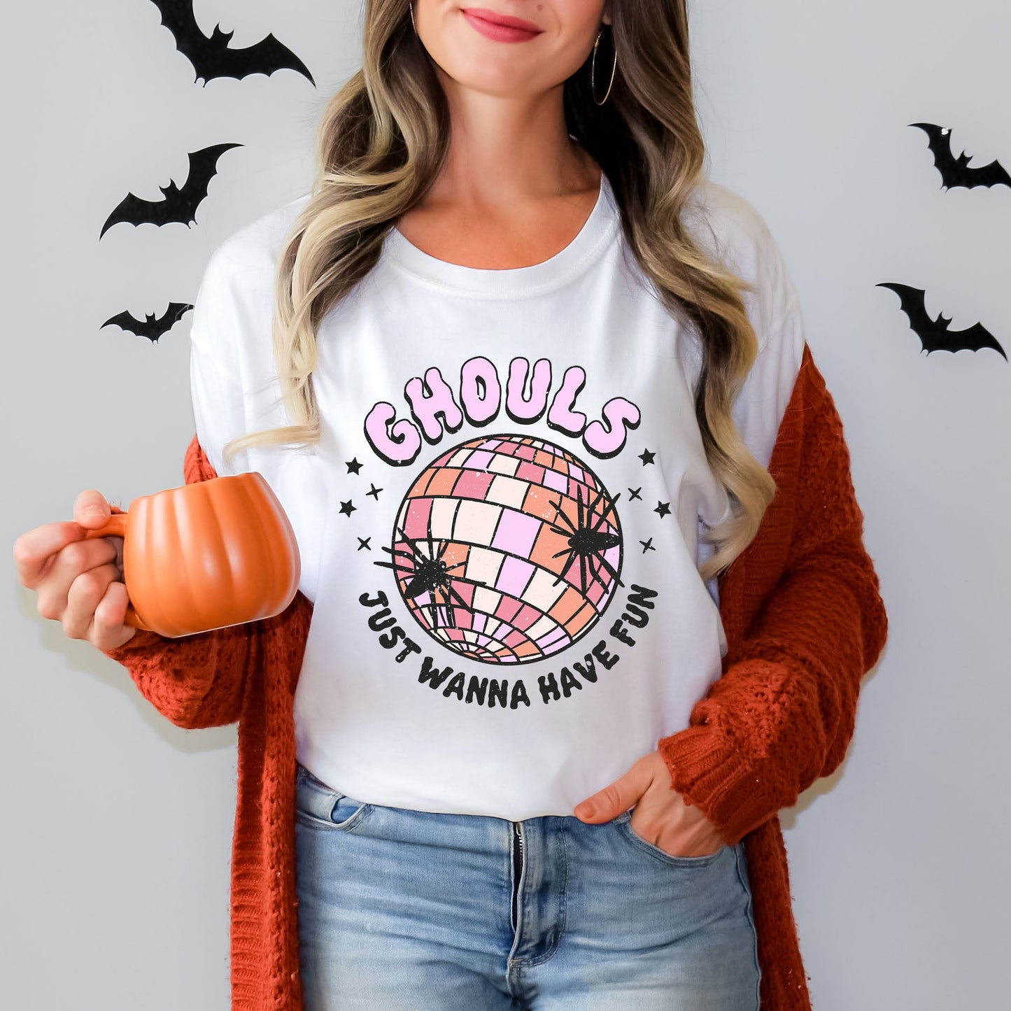 Ghouls Disco Ball | Short Sleeve Crew Neck