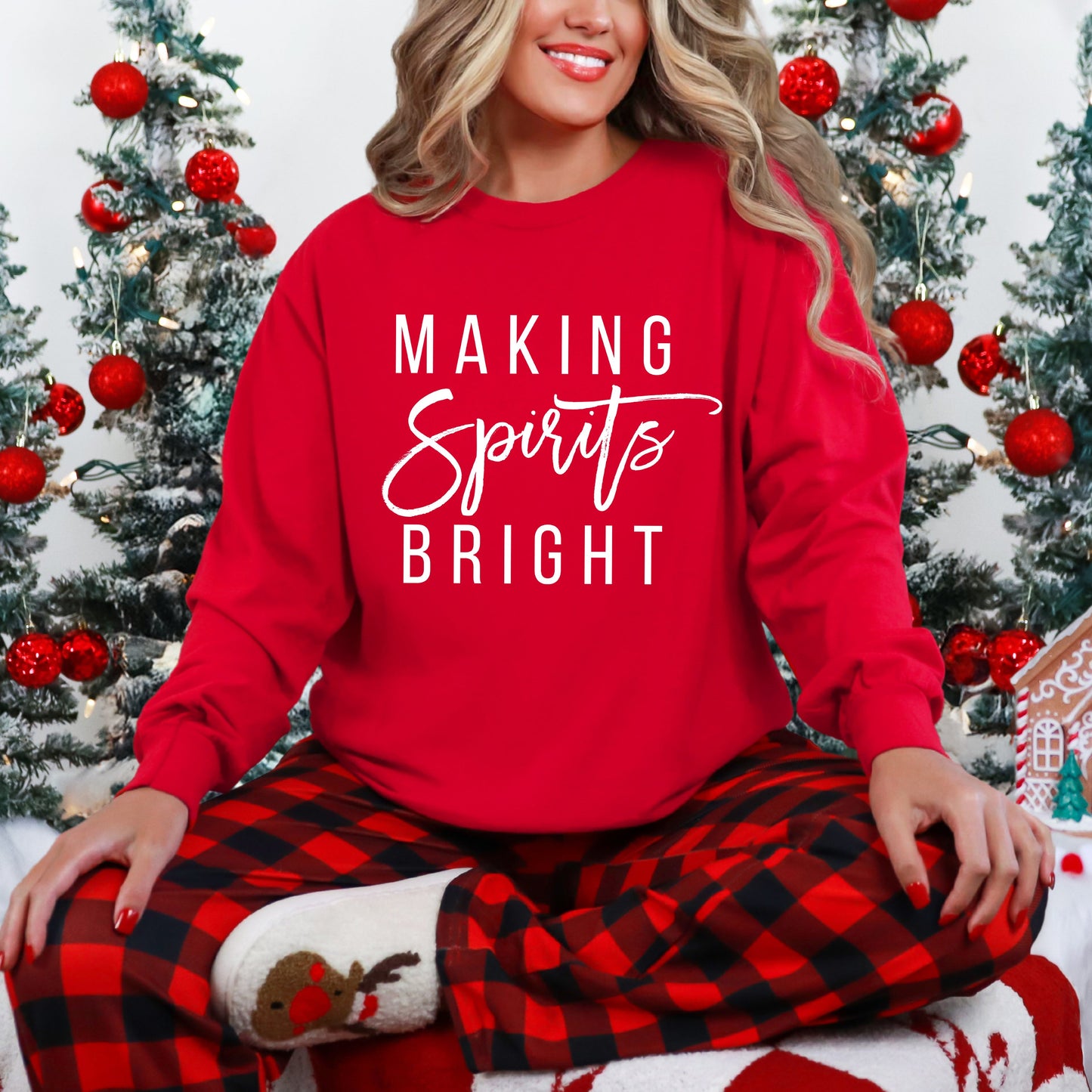 Making Spirits Bright | Garment Dyed Long Sleeve