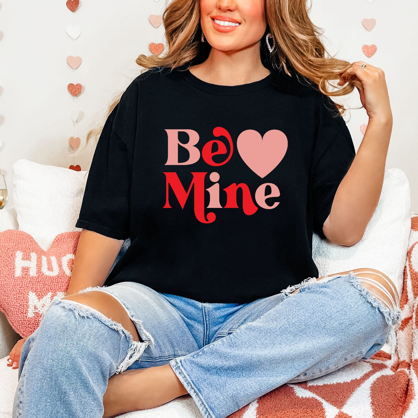 Be Mine Heart Bold | Garment Dyed Tee