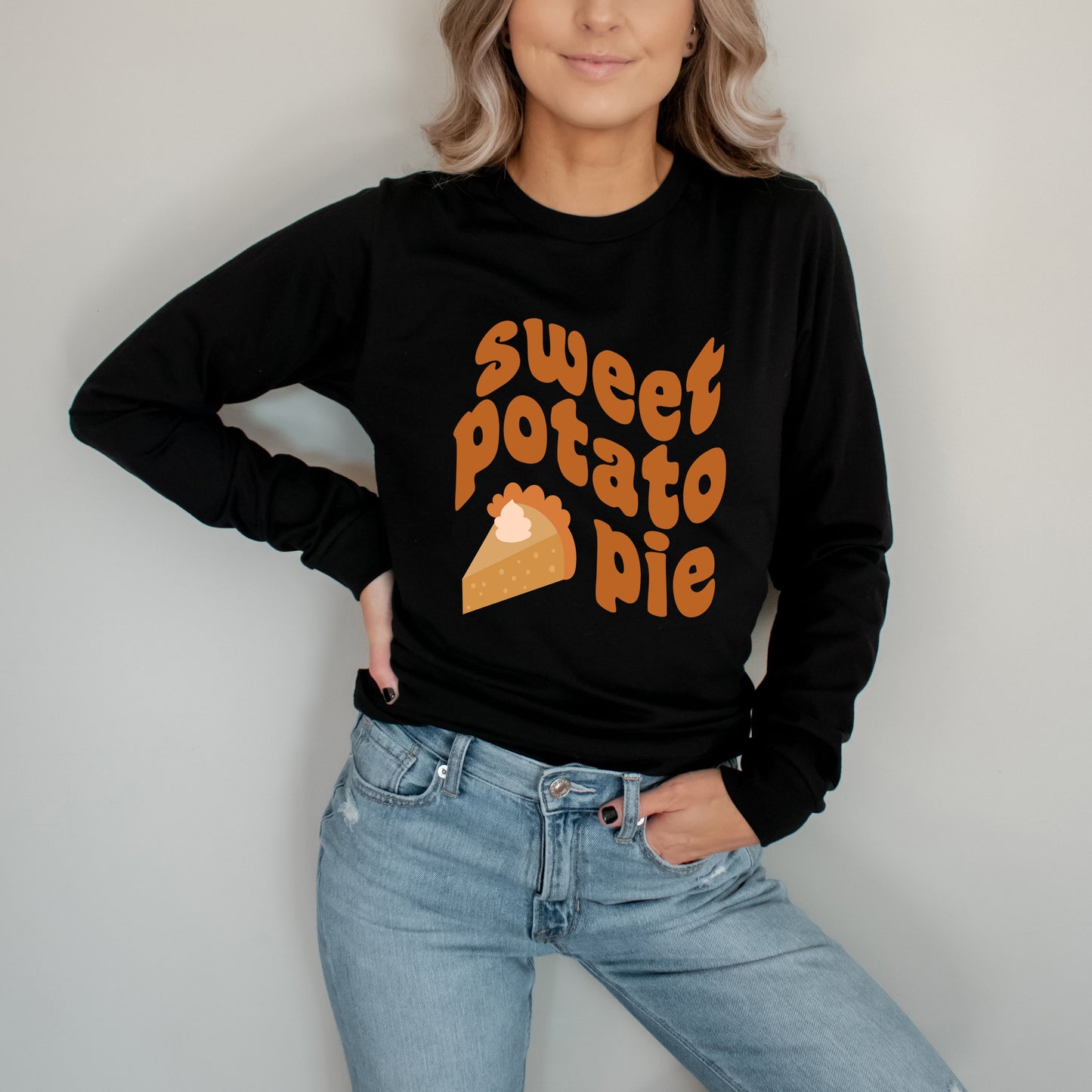 Sweet Potato Pie | Long Sleeve Crew Neck