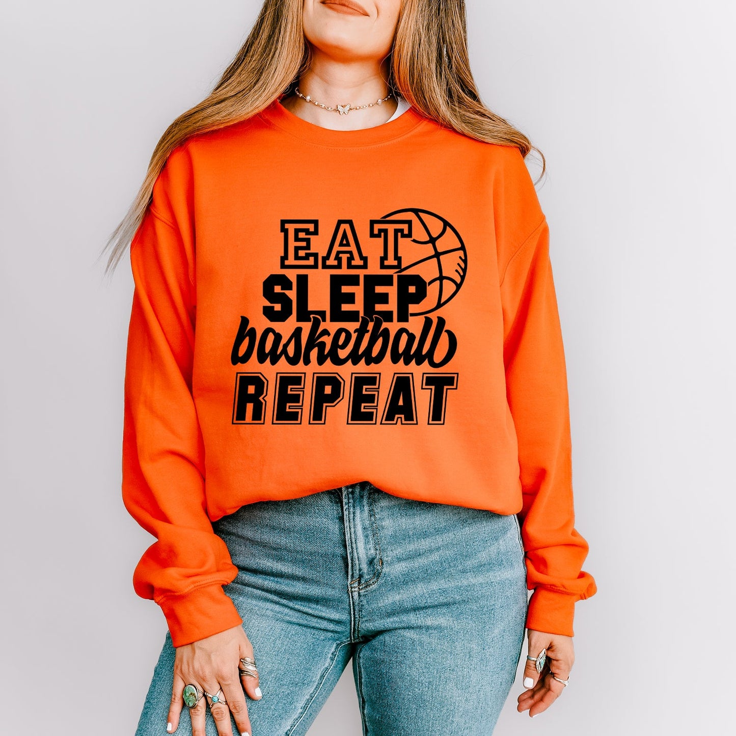 Eat Basketball Sleep Repeat With Ball | Sweatshirt