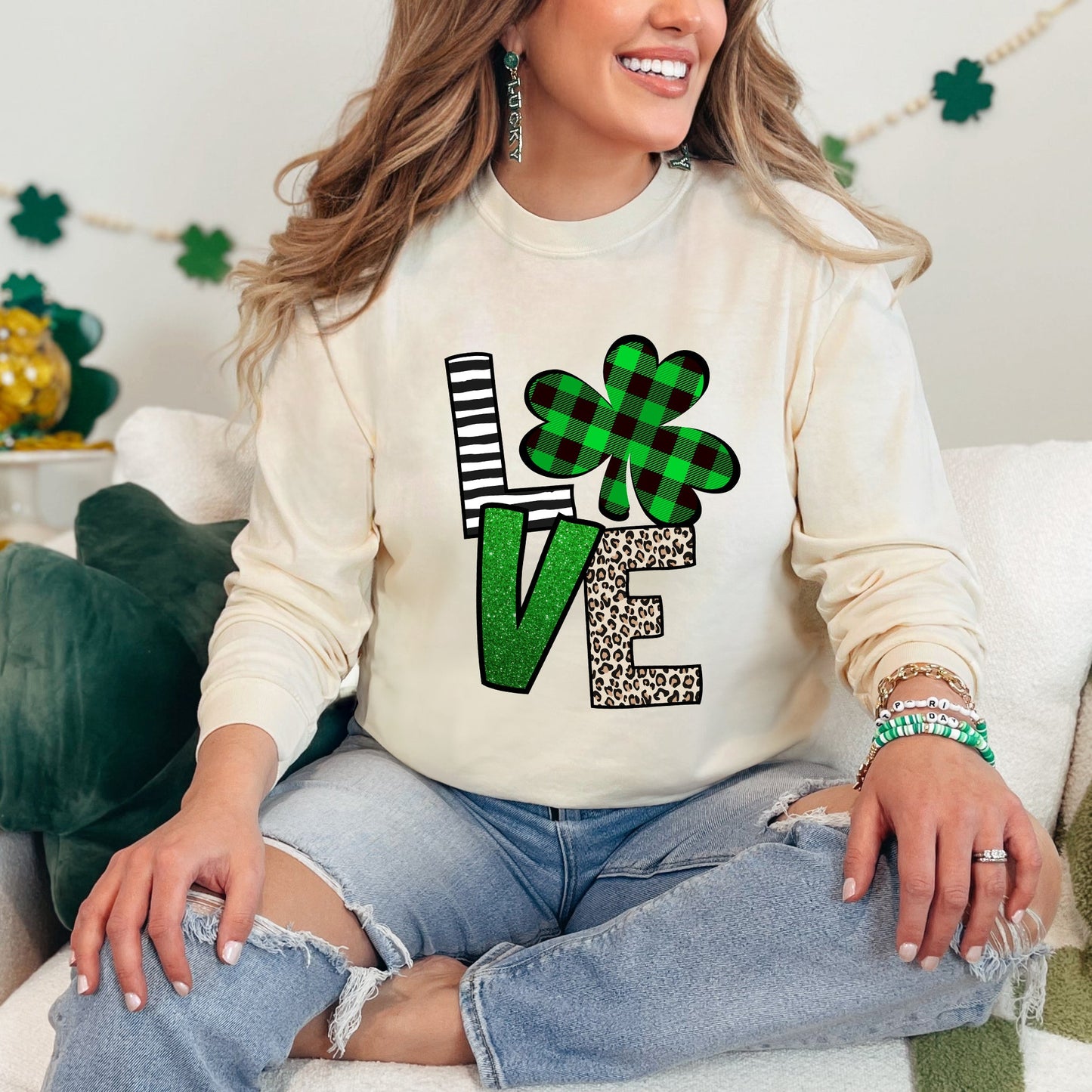 Love Shamrock | Garment Dyed Long Sleeve