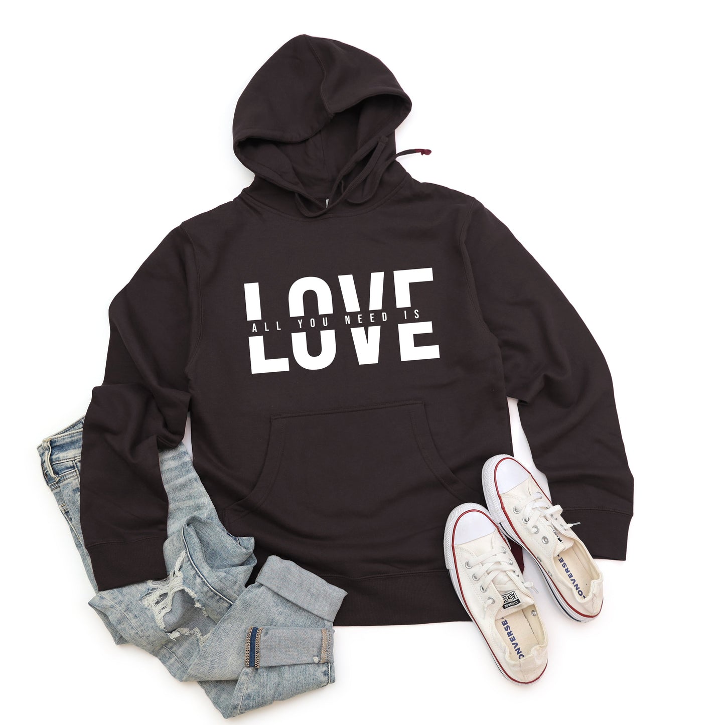 Love Is All You Need Split | Hoodie