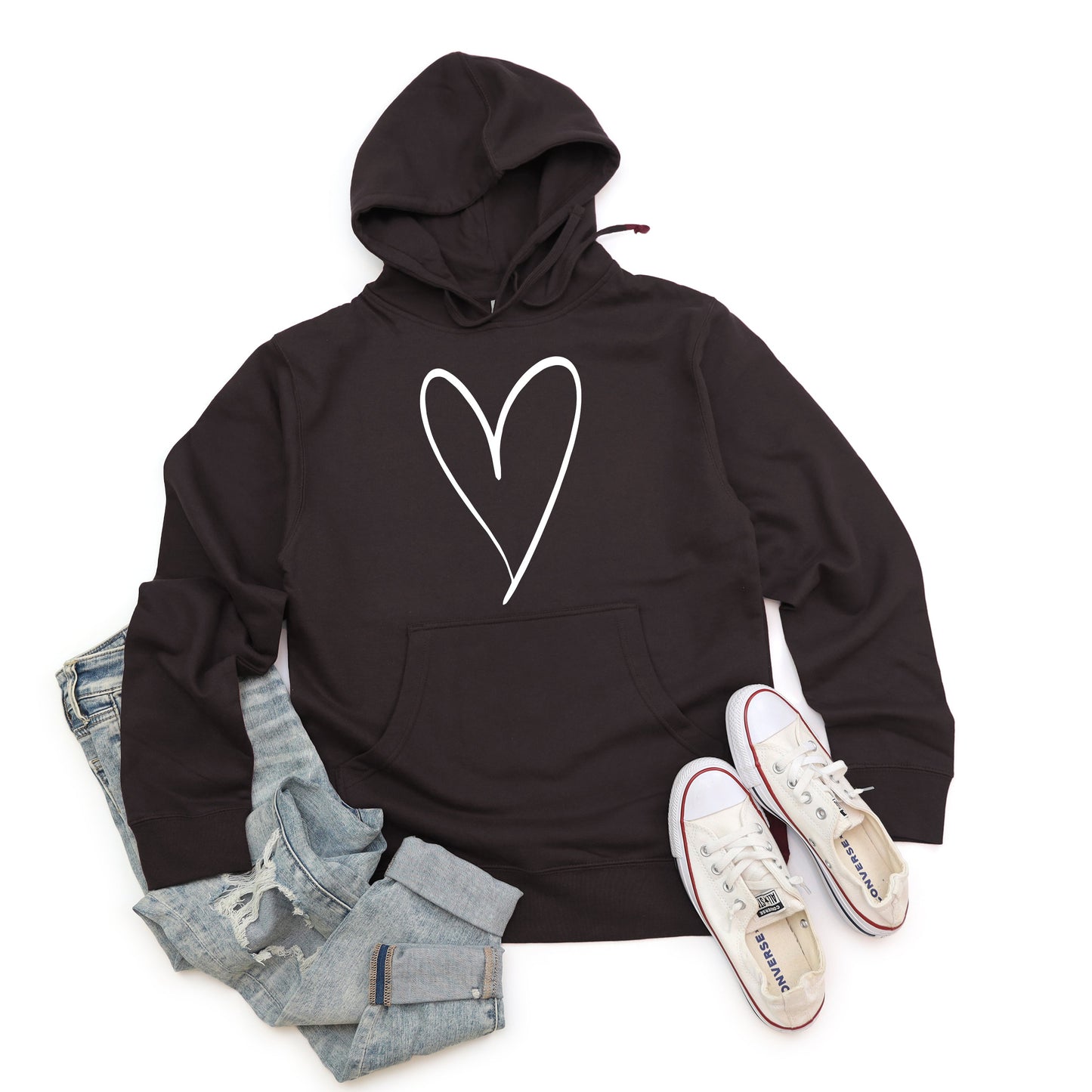 Hand Drawn Heart | Hoodie