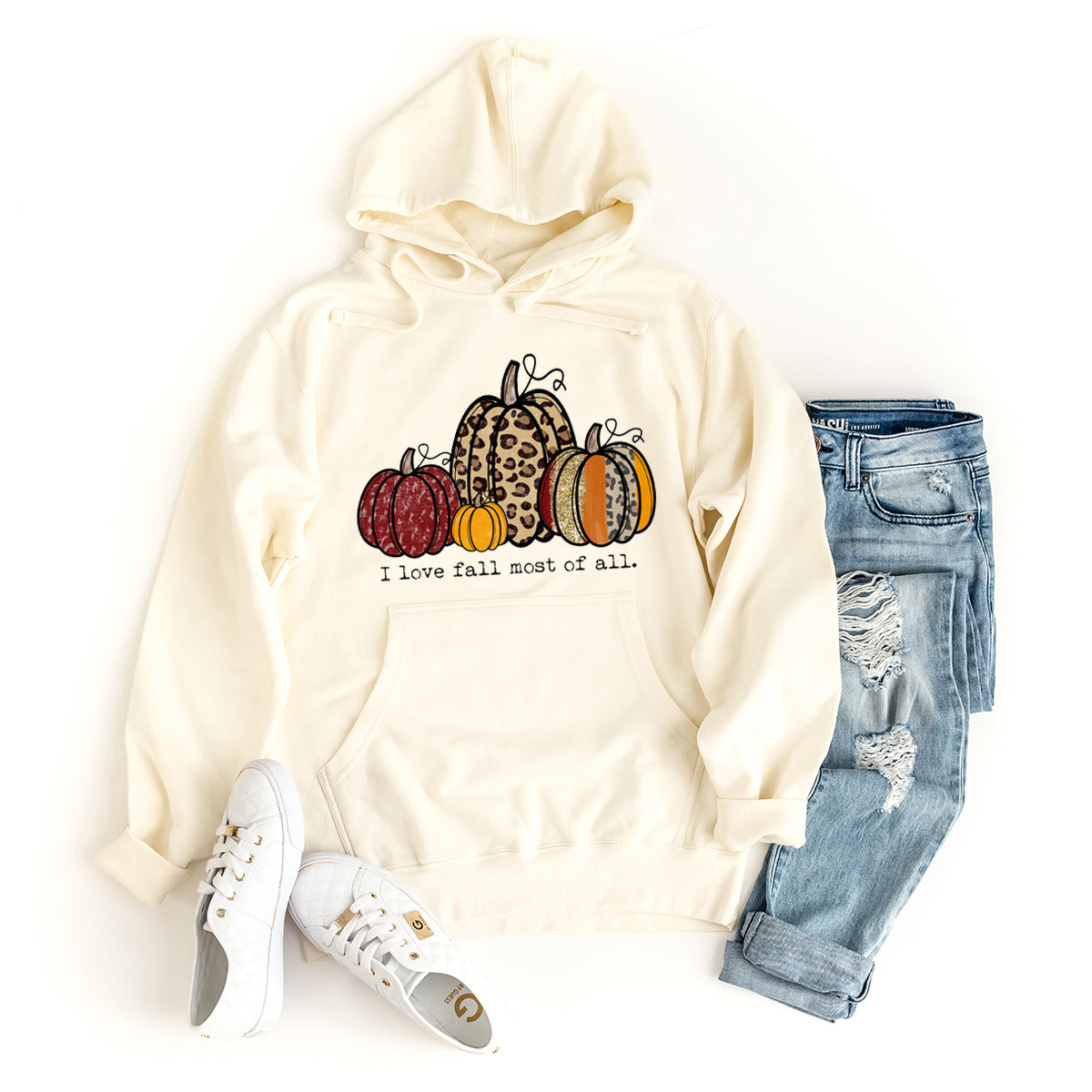 I Love Fall Most of All Pumpkins | Hoodie