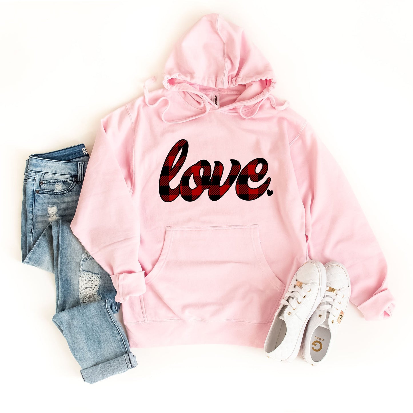 Buffalo Plaid Love | Hoodie