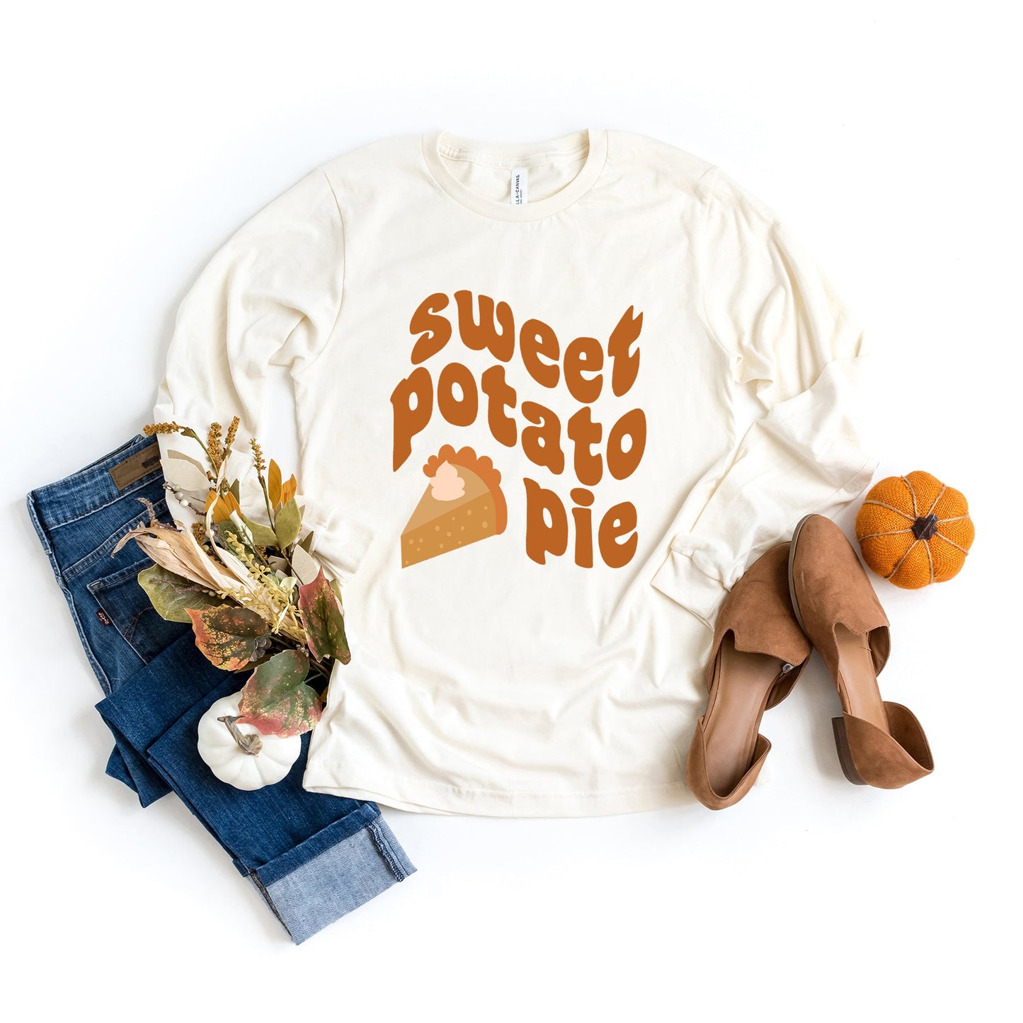 Sweet Potato Pie | Long Sleeve Crew Neck