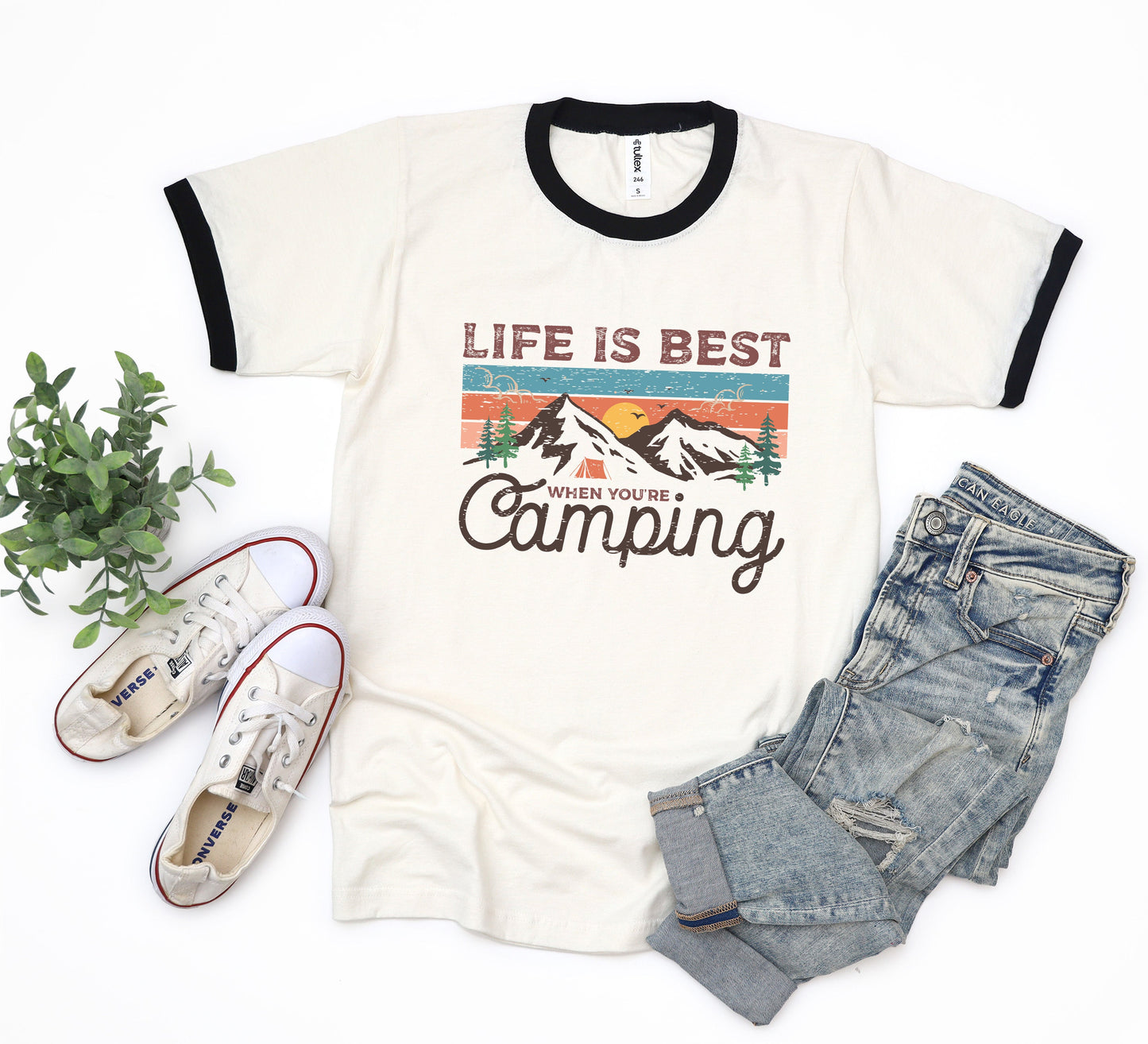 Life Is Best When You're Camping  | Ringer Tee