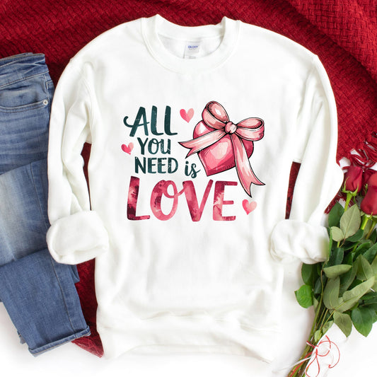 All You Need Is Love Coquette | Sweatshirt