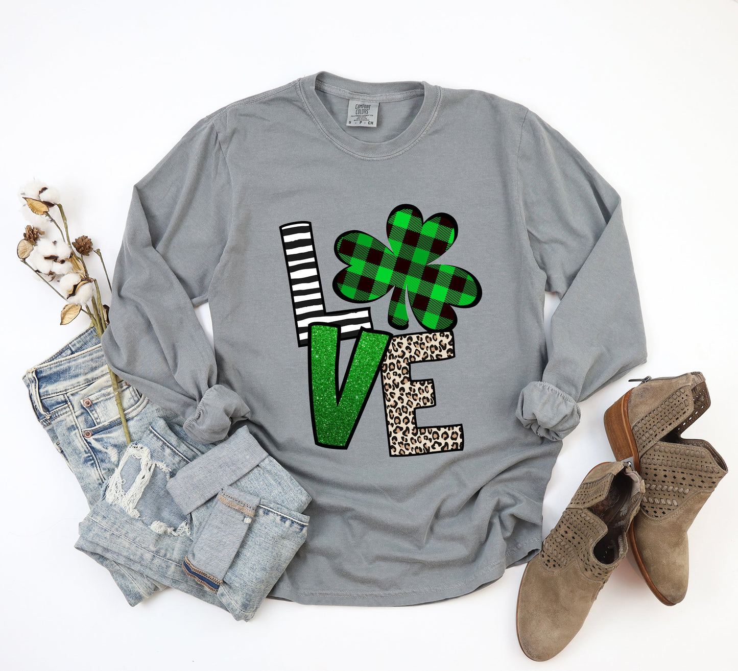 Love Shamrock | Garment Dyed Long Sleeve