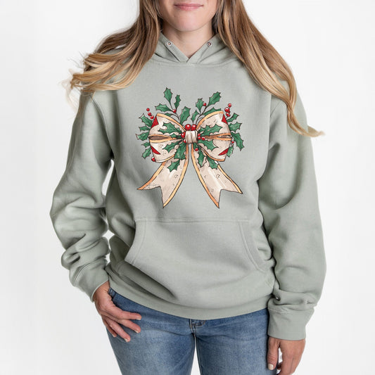 Holly Leaves Coquette | Hoodie