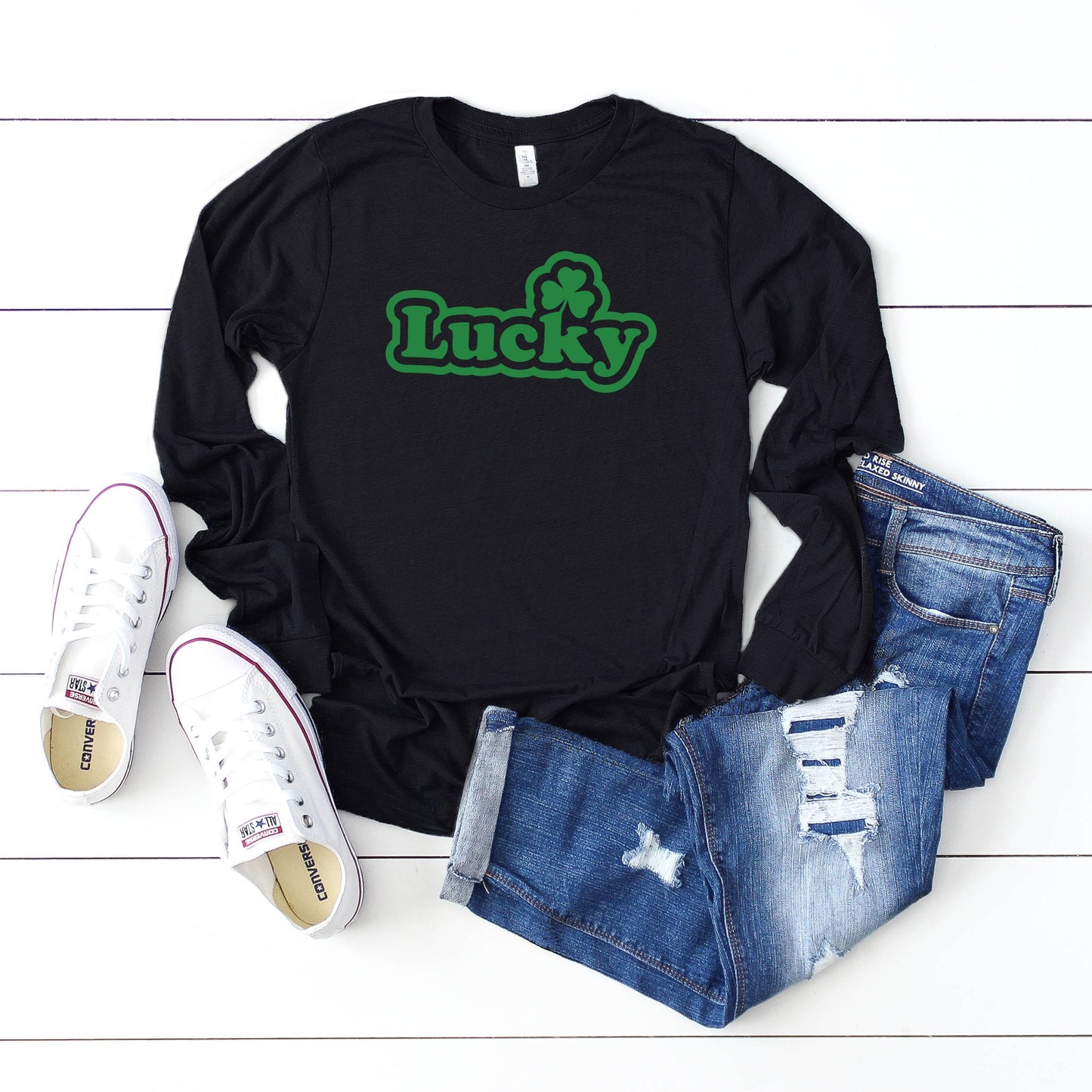 Lucky Bold | Long Sleeve Crew Neck