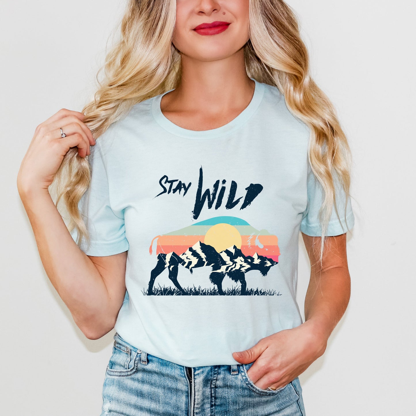 Stay Wild Buffalo | Short Sleeve Graphic Tee