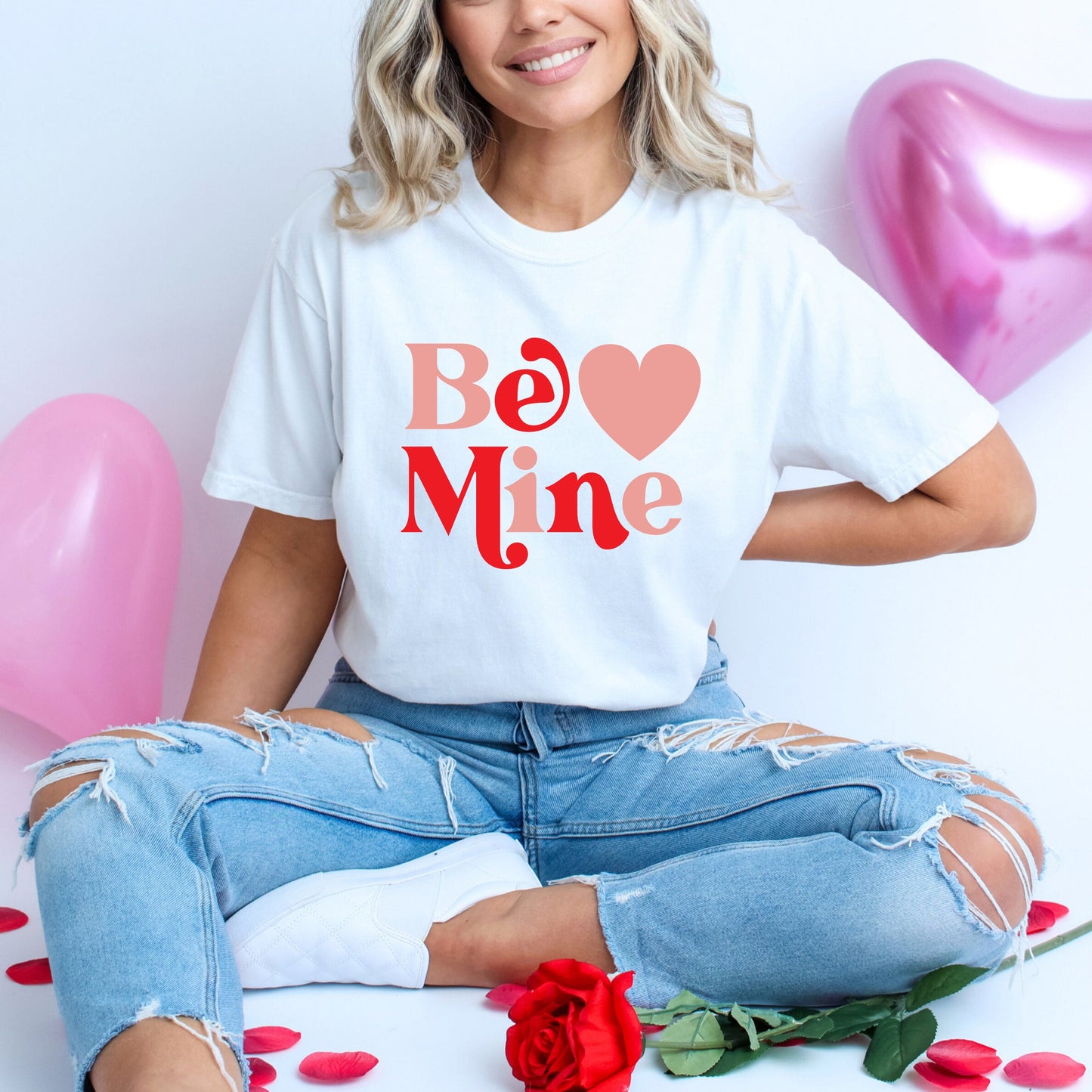 Be Mine Heart Bold | Garment Dyed Tee